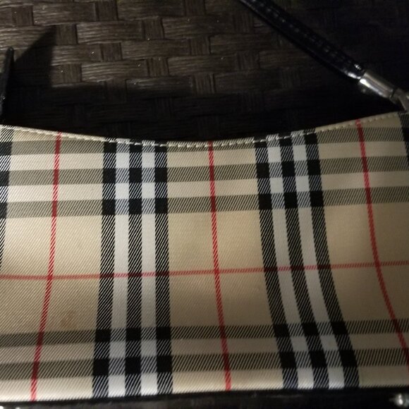 Tan Checker Pattern Purse - Picture 3 of 7